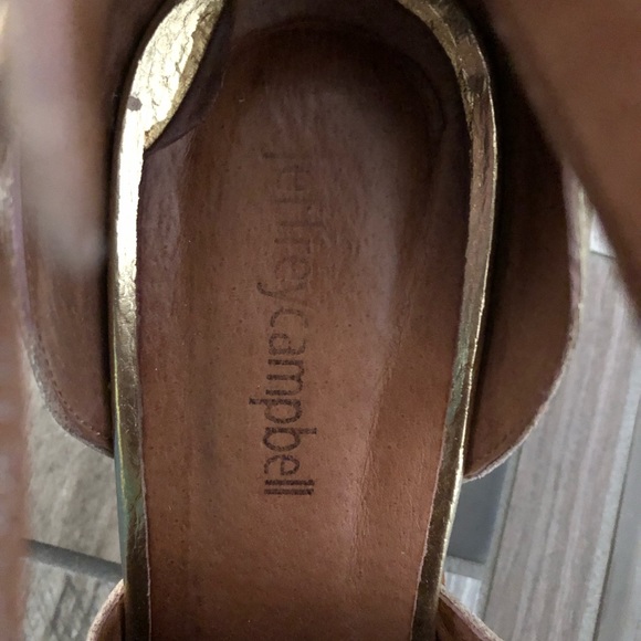 Jeffrey Campbell Gold Ankle Boots - Picture 4 of 5